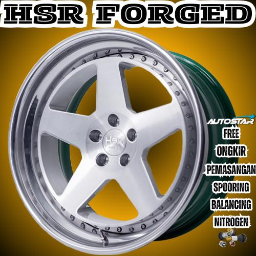 Jual VELG MOBIL HSR FORGED RFG MIDORI 3PC HSR R20 LEBAR 10/11 PCD 5X114 ...