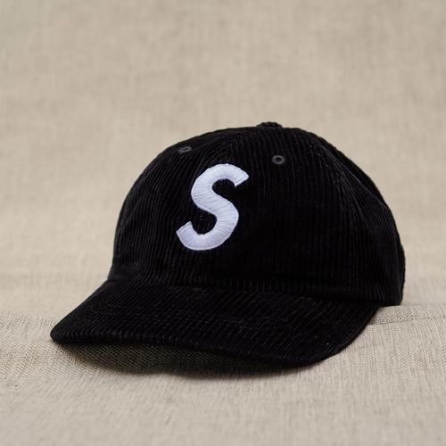 supreme19ss corduroycompact logo 6-panel 帽子 Supreme Corduroy