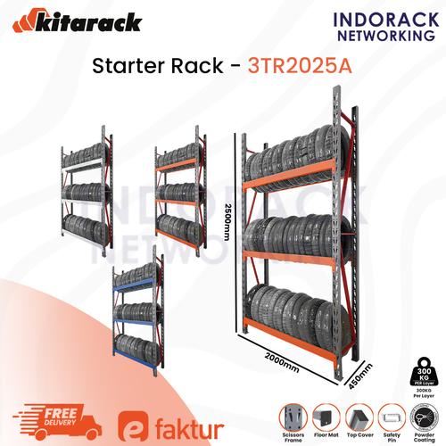 Jual KITARACK Tire Rack 3TR2025 Abu Series Rak Ban Motor Mobil 300KG ...