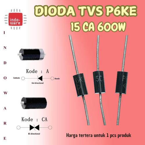 Diodi TVS P6KE15A 15V 600W - Confezione Da 50 Pezzi - Foto 7
