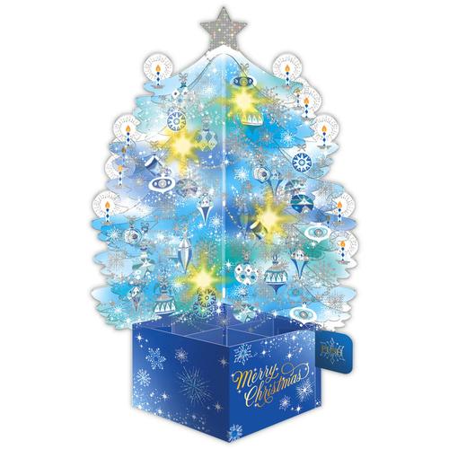 Promo GREETING CARD- HALLMARK- LED CRYSTAL TREE- CHRISTMAS CARD- 20 ...