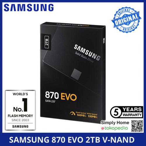 Jual SSD SAMSUNG 870 EVO 250GB 500GB 1TB 2TB 4TB SATA III Garansi 5