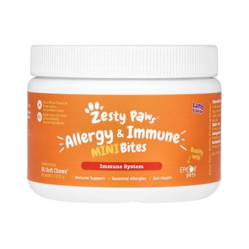 Jual Zesty Paws Allergy Immune Mini Bites Lamb Flavor Dog Supplement