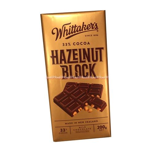 Jual Whittaker'S Hazelnut Block 200Gr Cokelat Whittakers Witakers ...