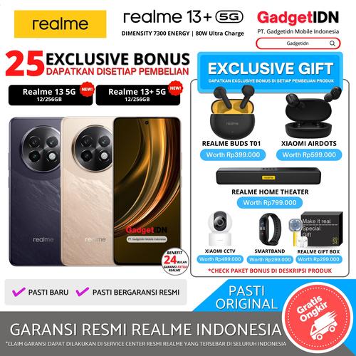 Promo REALME 13+ 5G 12/256GB ( +14GB Extended RAM ) Garansi Resmi