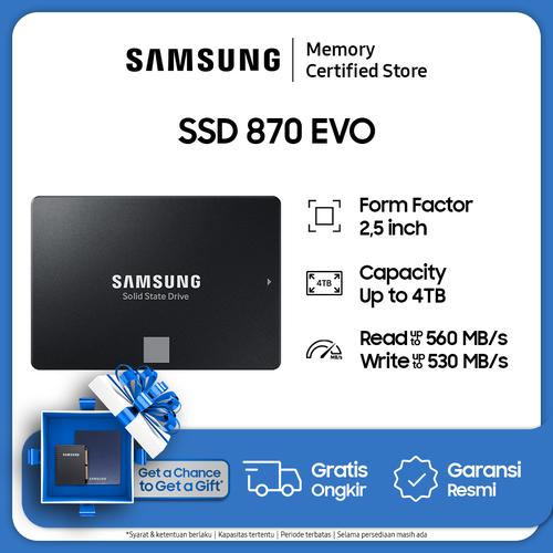 Promo Samsung SSD 870 EVO SATA 2.5" / 2.5 inch 250GB / 500GB / 1TB