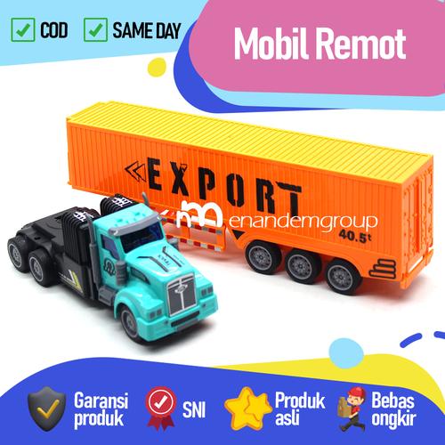 Jual RC Mainan Mobil Remot Kontrol Truk Kontainer Trailer Box Cargo