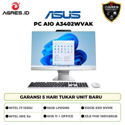 Promo PC ASUS AIO A3402WVAK Intel Core I7 1355 Ram 16GB SSD 512GB Win11