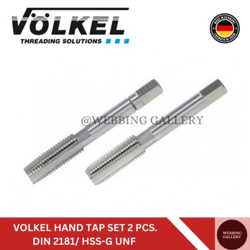 Völkel Set Di 2 Maschi Per Filettatura Sinistrorsa MF 10x1.25 - HSS-G DIN 2181