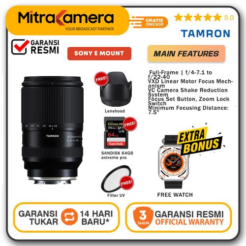 Promo Tamron 28300mm f/47.1 Di III VC VXD Lens (Sony E) Cicil 0 3x