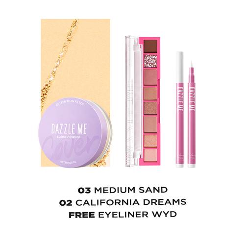 Jual [HALLOWEEN SPECIAL] DAZZLE ME Midnight Glow Bundle Set make up