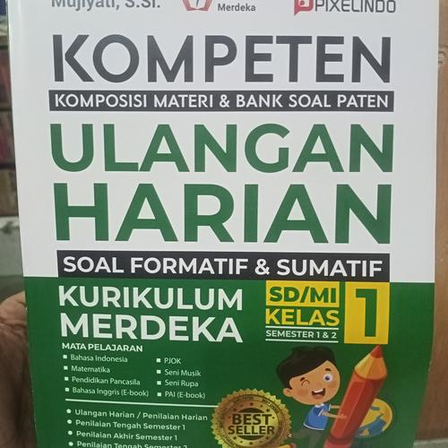 Jual buku soal ulangan harian untuk kelas 1 SD kurikulum merdeka ...