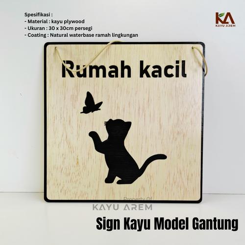 Jual [ Kayu Arem ] Custom Sign Tulisan Nama Hewan Binatang / Signage ...
