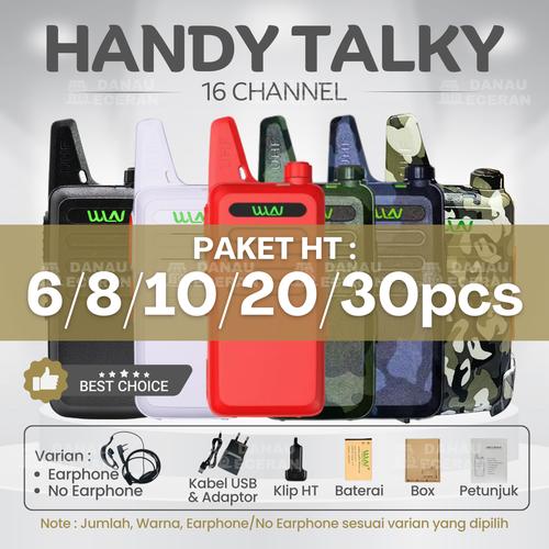 Jual Paket WLN HT KDC1 Handy Walkie Talkie Two Way Radio WLAN KD C1 UHF