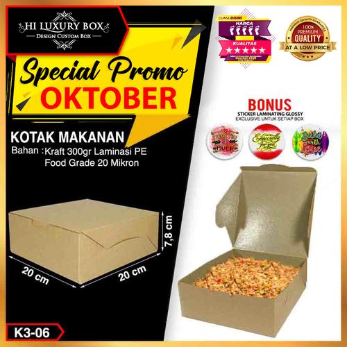 Jual Lunch Box|Kotak Nasi|Rice Box|Food Pail|Kotak Makan|20x20x7.8|K3 ...