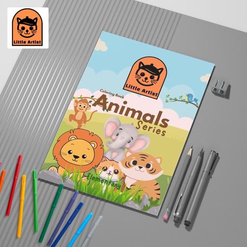 Promo Coloring Book Buku Mewarnai Premium 250gsm Animals Series - Kab ...