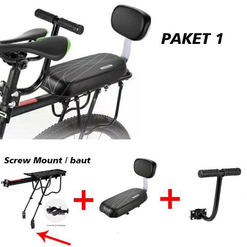Jual Set Boncengan Rak Belakang Busa Grip Handle Kursi Sepeda busa jok ...