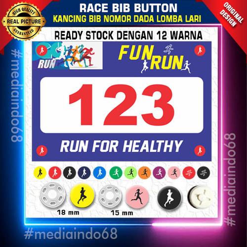Jual Race BIB Button - Kancing BIB nomor dada Lomba Lari (1 SET isi ...