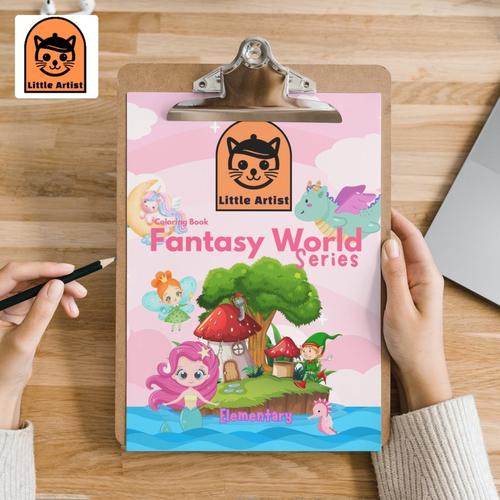 Promo Coloring Book Buku Mewarnai Premium 250gsm Fantasy World Series ...
