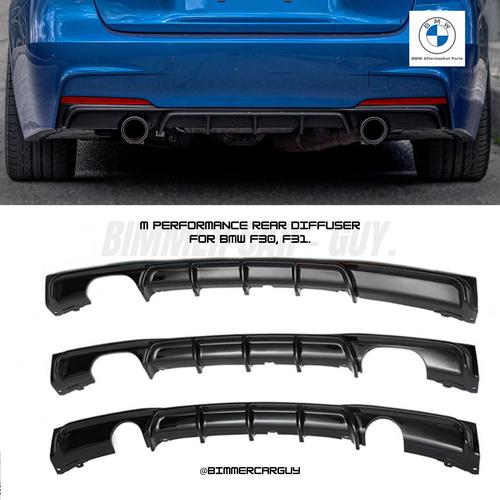 Jual M Performance Rear Diffuser for BMW F30, F31 M Sport. - Gloss ...