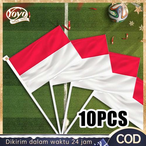 Jual 10pcs Bendera Indonesia Kecil Bendera Pawai 17 Agustus Bendera ...