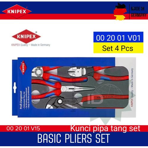 Piece 00 20 01 V15 Pliers Set Basic 4Piece In Red/Blue Aazon