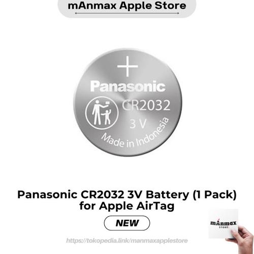 Jual Baterai AirTag Panasonic CR2032 3V / AirTag Battery Kab