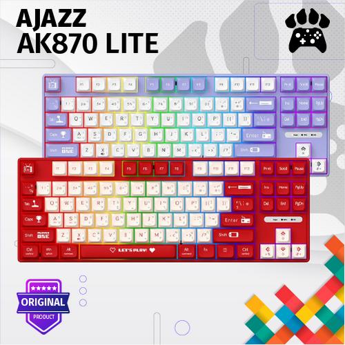 Jual Ajazz AK870 LITE TKL Mechanical Keyboard Wired Rainbow Ajazz