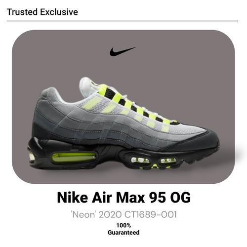 Sepatu Nike Airmax 95 Neon Grey Green 100% BNIB Store Guarantee di 2trusted  Bandung Tokopedia