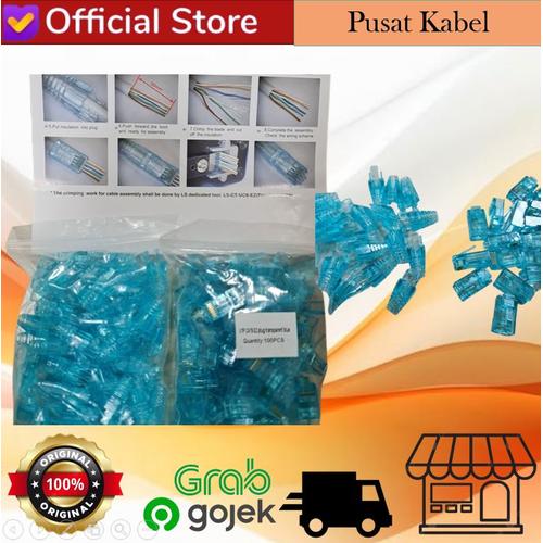 Jual Ls EZ modular plug rj45 cat 6 / LS-MP-UC6-RJ45-EZ/ easy rj45 ...