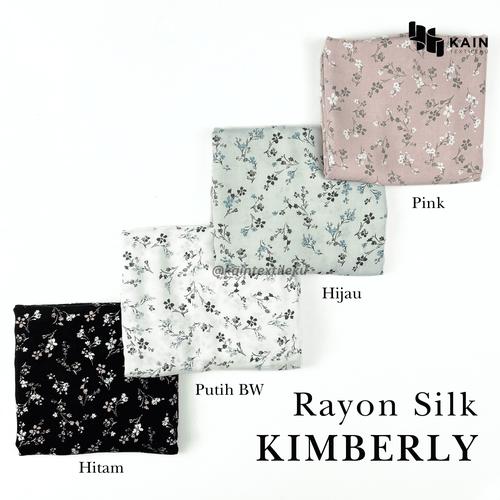 Jual Bahan Kain Rayon Silk Kimberly per 0,5 meter - Hitam - Kota Bandung - Kain Textileku