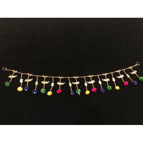 Jual Diwali Toran / Bandharwar Gold Bird yellowgreenbluepink Toran