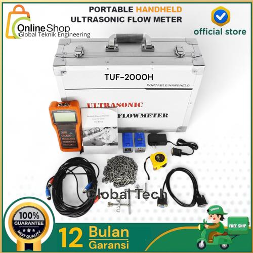 Jual TUF-2000H Digital Ultrasonic Flowmeter TM-1 Flow Meter DN50-700mm ...
