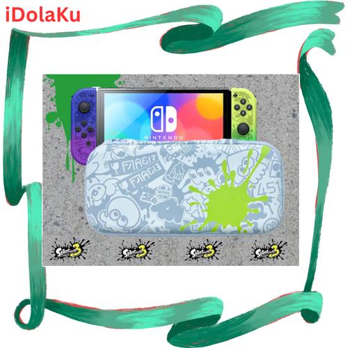 Jual Pouch Tas Switch OLED V2 V1 Splatoon 3 Putih Carrying Storage Bag ...