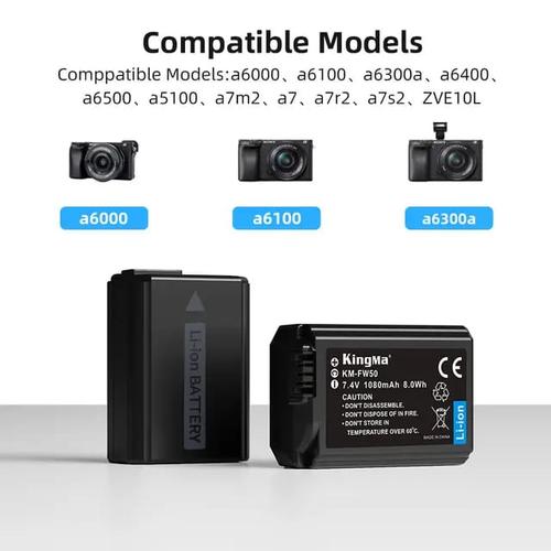 Jual KingMa Battery Only for SONY NPFW50 + Free Battery Box Case