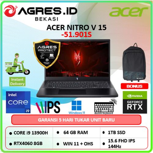 Promo Acer Nitro V 15 RTX4060 i9 13900H 16Gb 1Tb W11+OHS 15.6FHD 144HZ ...