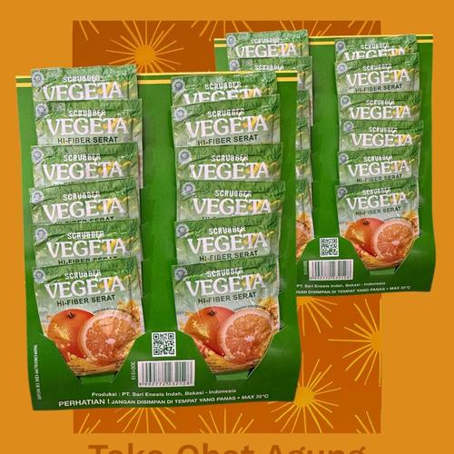 Jual Vegeta Scrubber Rasa Jeruk Renceng Hanger (isi 12 sachet)-Pelancar ...