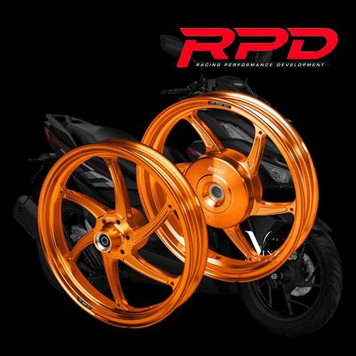 Jual Velg RPD Skyblade Vario 160 CBS CNC Casting Wheel Skyblade Orange ...