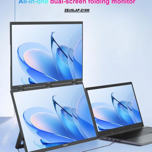 Jual Portable Dual Monitor ZEUSLAP 18.5 Inch 1080P Lcd Led Portable ...