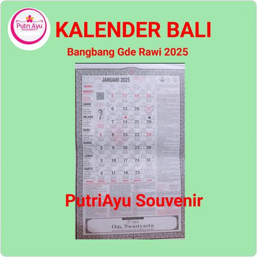 Jual KALENDER BALI 2025 BANGBANG GDE RAWI - Kota Tangerang Selatan ...