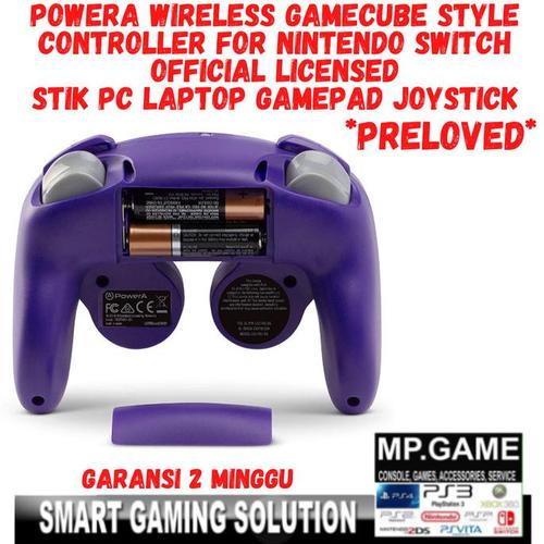 Jual PowerA Wireless GameCube Style Controller PURPLE Switch PC Laptop ...