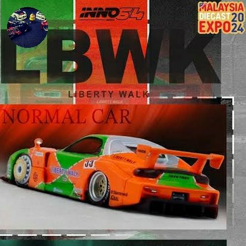 Jual Diecast Inno64 LBWK Mazda RX7 FD3S LB Super Silhouette MDX 2024 ...