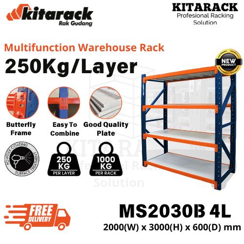 Jual Rak Gudang Besi Kitarack - MS2030B - Kapasitas 250kg/Layer - 2000 ...