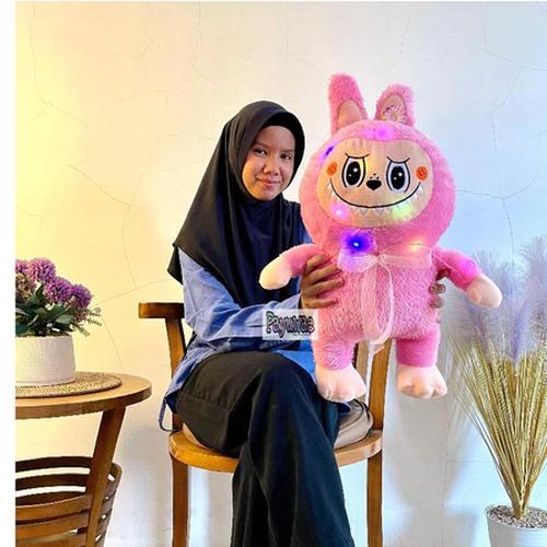 Jual BONEKA LABUBU BESAR ORI ASLI PAKAI LAMPU LED UKURAN 60CM - Merah ...