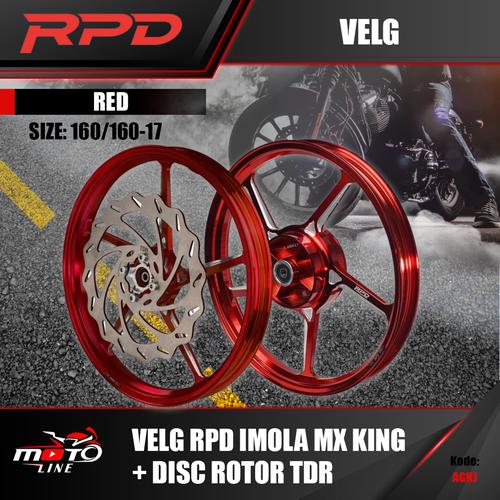 Jual Velg RPD Imola MX King Y15 Casting Wheel 160x17 & 160x17 Plus Disc ...