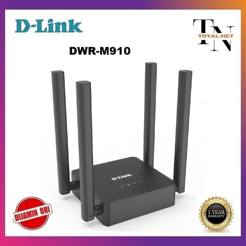 Jual D-Link DWR-M910 Wireless N300 4G LTE WAN Faillover Router Simcard ...
