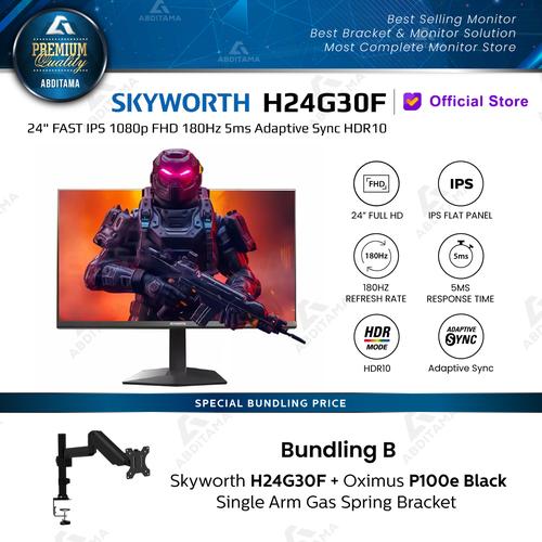 Promo Monitor LED SKYWORTH H24G30F 24" FAST IPS 1080p FHD 180Hz 5ms