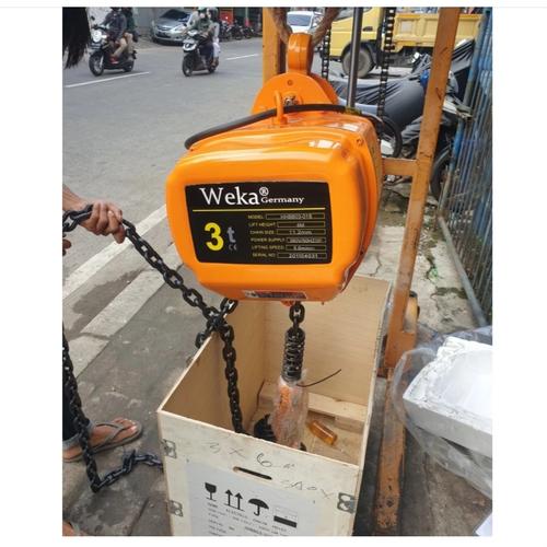 Jual Electric Chain Hoist 1 Ton x 12 Meter 380V Weka Takel Listrik