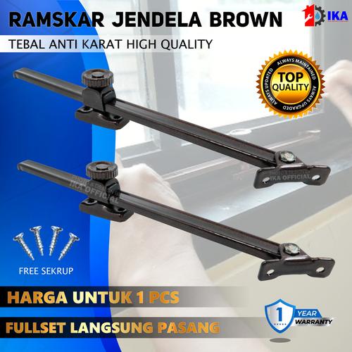 Jual Ramskar Putar Hitam Silver Putih / Hak Angin / Lamskar Jendela ...