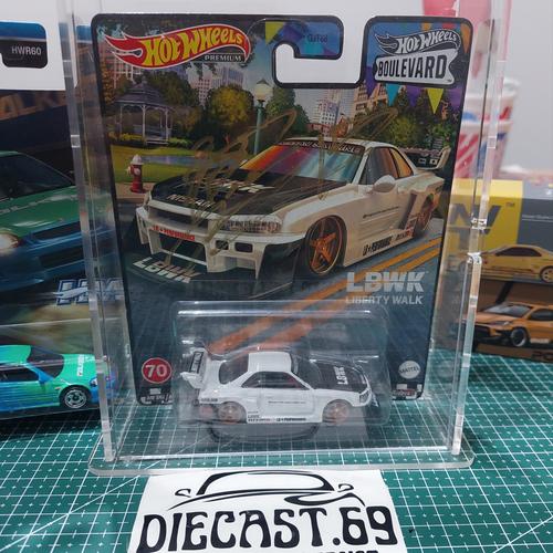 Jual Hotwheels Premium LB-ER34 Super Silhouette Nissan Skyline Putih ...